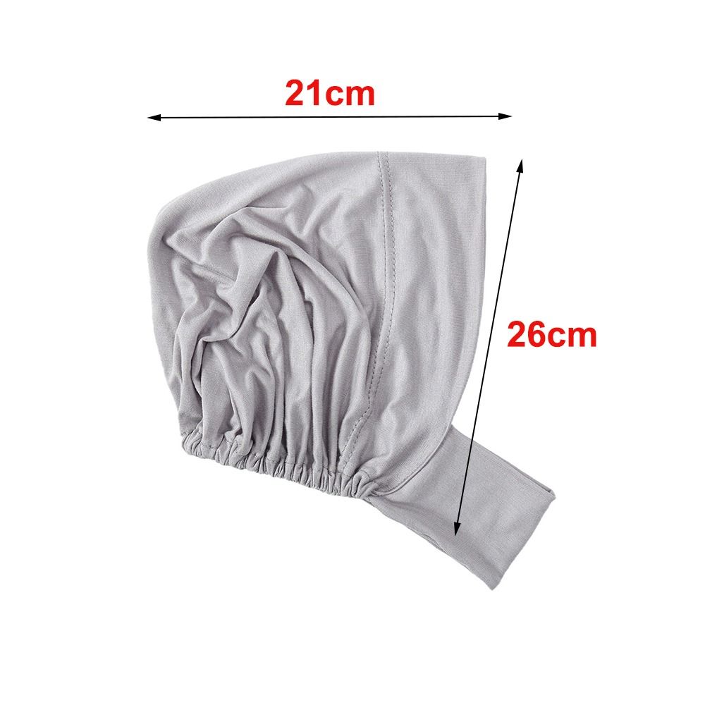 New Elastic Instant Hijab Tube Ready To Wear Ear Hole Undercap Tudung Plain Jersey Cotton Instant Turbans for Women