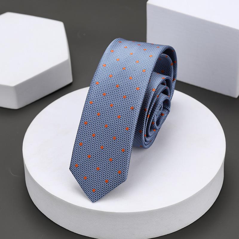 Version Coréenne Décontractée 5cm Hommes et Femmes Robe d'Affaires Marié Mariage Rayure Main Travail Étroit Paresseux Couleur Unie Cravate