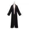 2024 Elegant Middle East Muslim Color Block Long Dress & Cardigan