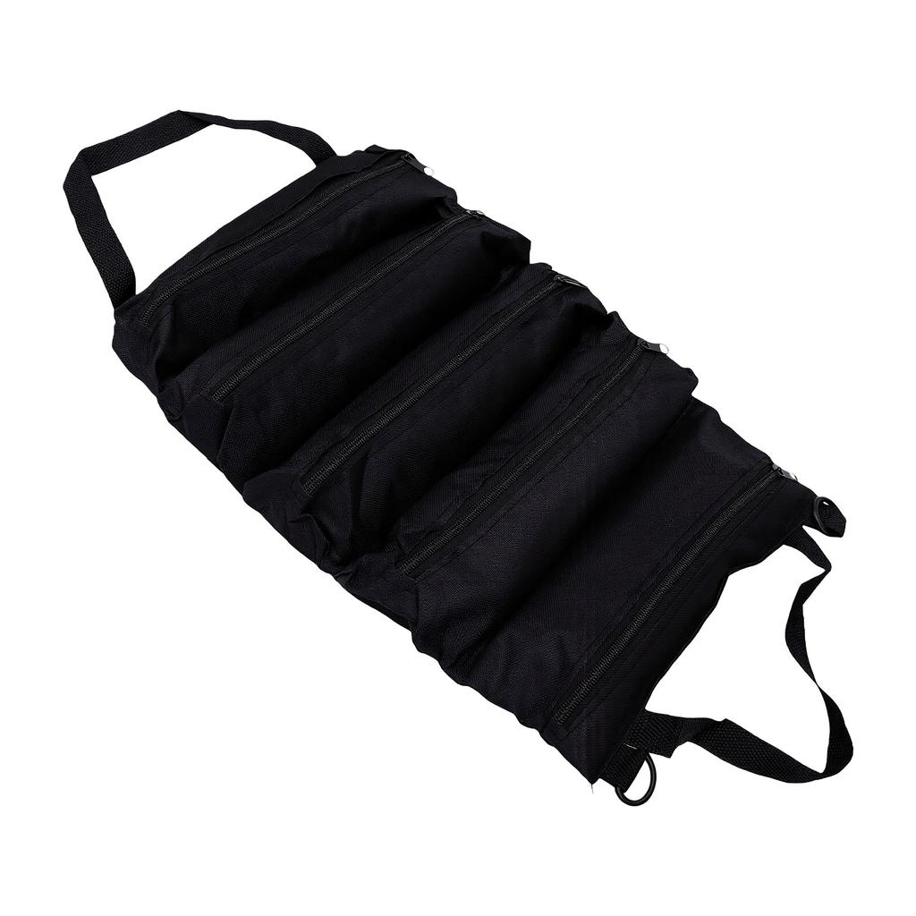 Tool Bag 600D Oxford Cloth 5 Zippered Pockets Portable Tool Pouch for Car Home Garage Storage