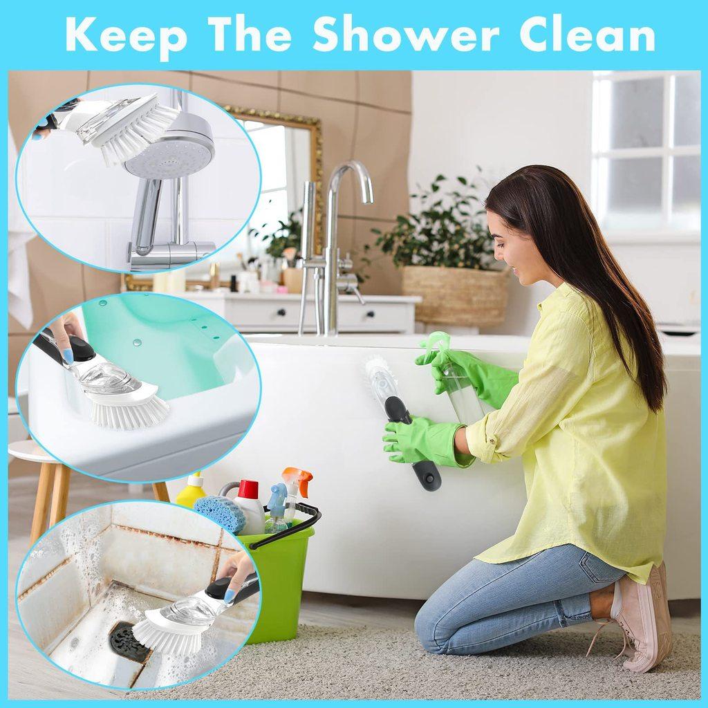 Brush Dish White Tool For Oxo Kitchen Scrubber With Easy Functionality Install