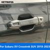 For Subaru XV Crosstrek SUV 2018- Chrome Side Door Handle Bowl Cover Trim Protector Exterior Accessories Car Styling