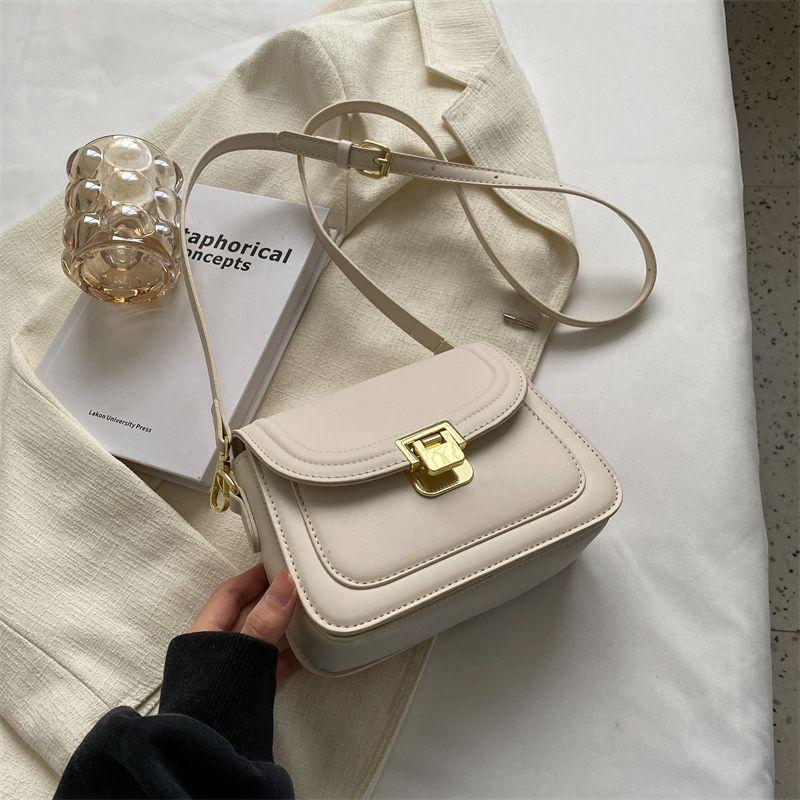 

This year s popular fashion contrasting color small square bag women s new high-end messenger bag popular versatile shoulder bag белый