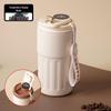 Temperature-Sensitive Coffee Thermos with Lanyard & Drink Switch