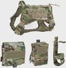 Vestă Tactică de Camuflaj Impermeabilă 1000D pentru Antrenamentul K9 al Câinilor Mari