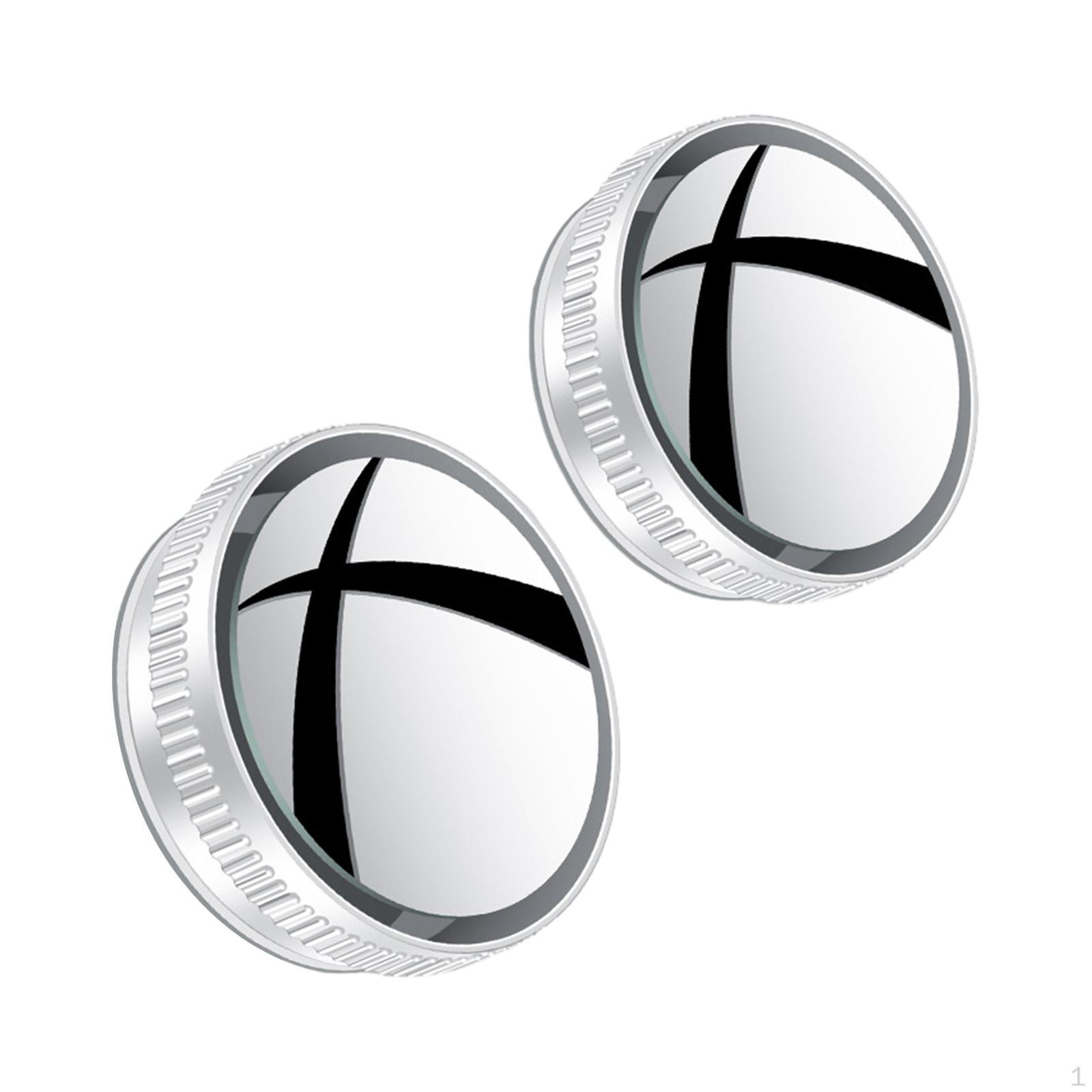 

Автомобильное зеркало для слепых зон, вспомогательное выпуклое зеркало заднего вида с круглой рамкой для белый