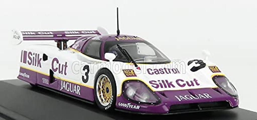IXO Jaguar Miniaturauto 1/43 JAGUAR XJR12 7.0L V12 Team SILK CUT T.W.RACING Le Mans 24 Stunden 1990 Sieger Nr.3