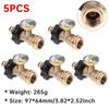 1-5PCS Propane Tank Gauge Level Indicator Leak Detector Gas Pressure Meter Universal for RV Camper Cylinder BBQ Gas Grill Heater