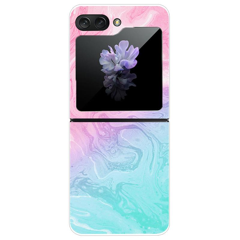Für Samsung Galaxy Z Flip5 Hülle Harte PC-Handy-Rückabdeckung für Samsung Galaxy Z Flip 5 5G Hüllen 6,7'' ZFlip5 Niedliche Katze Funda Schale