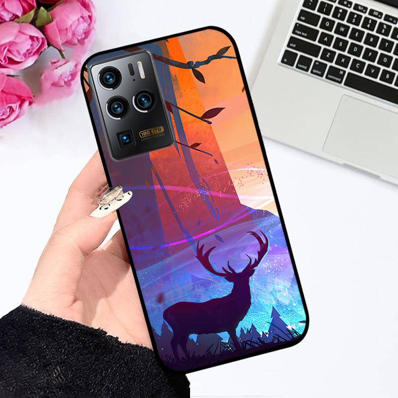 

Для ZTE Axon 30 Ultra 5G Чохол Axon30 Pro+ Ударостійкий Силіконовий Чохол для Телефона Для ZTE Axon 30 Pro 5G Coque 30S Кольоровий Бампер з Малюнком For Axon 30 5G