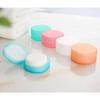 Square Shape Makeup Cotton Dispenser Plastic Storage Box Clear Compact Design Secure Closure For Vanity Countertop Organization