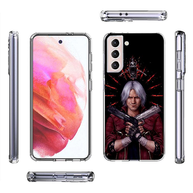 D-Devil May Cry DMC Phone Case For Samsung Galaxy S25 Edge S24 S23 FE S21 S20 S10 Plus S22 S26 Ultra Cover Clear Cases TPU Capa