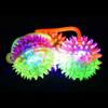 Decoration Glowing Hair Flash Ball Led Light Up Toy Glowing Elastic Ball Toy Elastic Glow Hair Ball