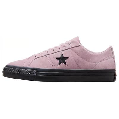 One Star Pro Ziegenleder Low Top Canvas Schuhe Unisex Rosa und Schwarz