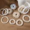 Korean Transparent Mermaid Ji Phone Line Hair Band, Laser Color Matte Rubber Band Headband Phone Ring Headgear