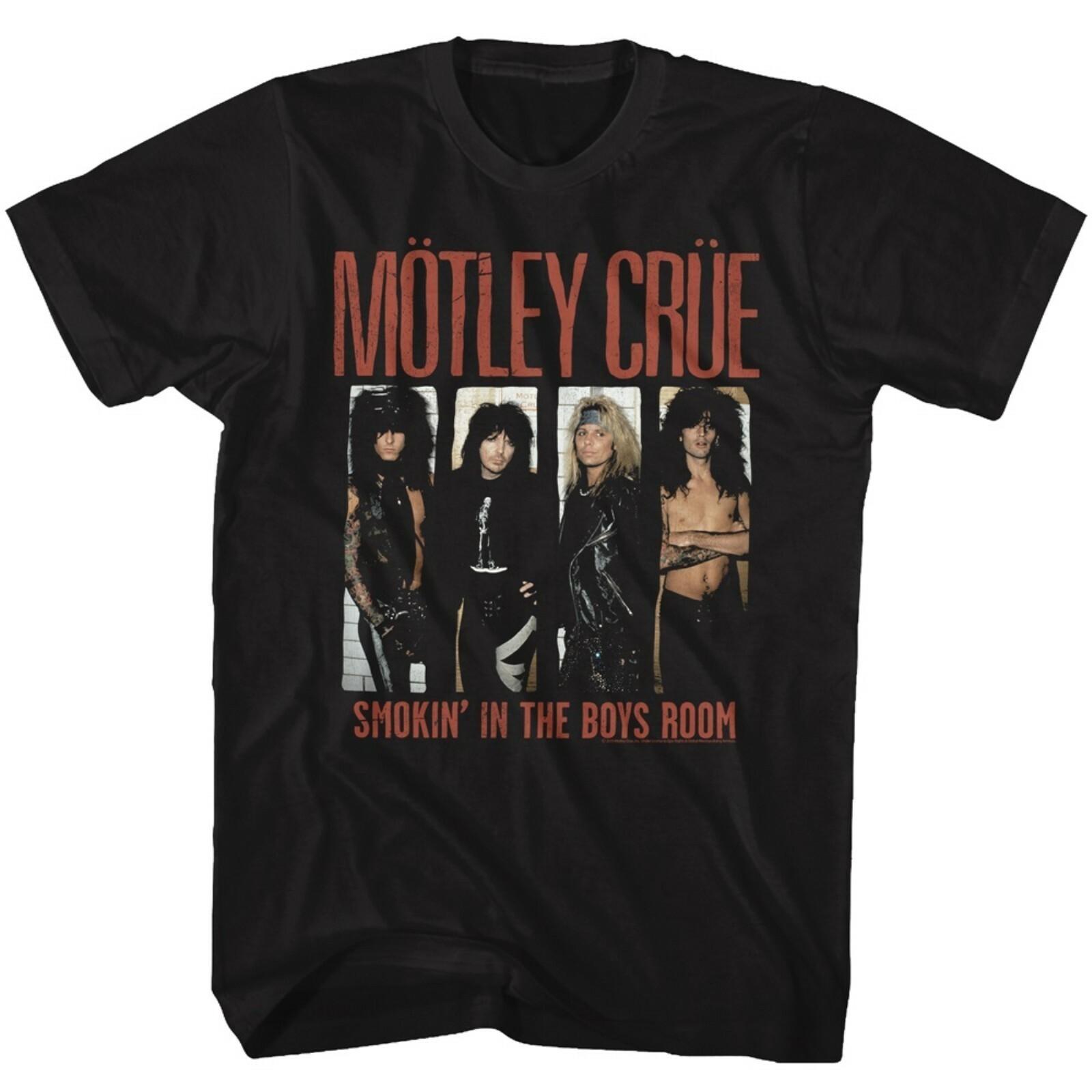 MOTLEY CRUE cd lgo SMOKIN IN THE BOYS ROOM Official SHIRT XL OOP girls girls M