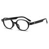 Light Frame Anti Blue Glasses  Fashion Small Oval Reading Glasses Men Korean Popular Optical Eyeglasse Women'S Black Glasses