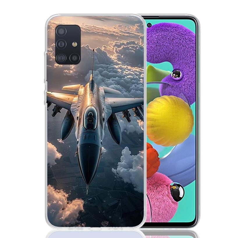 Aircraft Airplane Cool Phone Case For Samsung Galaxy A52 A32 A22 A12 A02S A50S A30S A51 A31 AA71 Note 20 Ultra 10 S10 Plus Galax