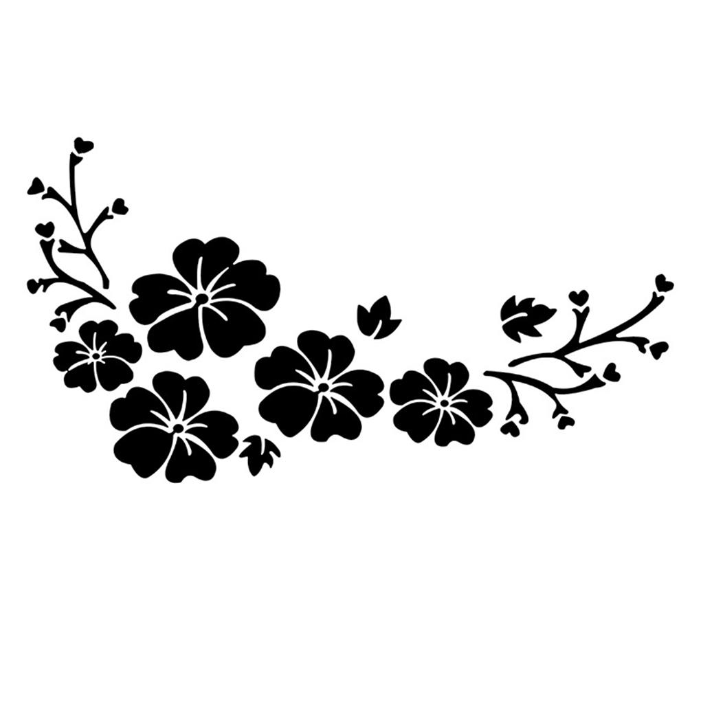 

Легко устанавливаемые цветочные наклейки, съемные и модные, прочные, ПЭТ-упаковка цветочных наклеек, отражающий лазер чёрный