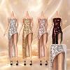 Strapless Style Doll Evening Gown Sequined Doll Clothing Set New Fashion Doll Dress  Role Play