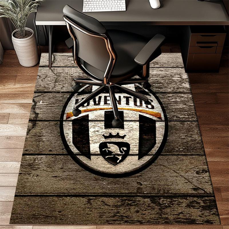 Football Team Crest Printed Office Carpet Chair Cushion  Entryway Rug, Rugs for Living Room, Bedroom Christmas gifts
