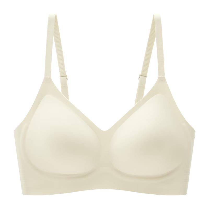 Herbal Original Color Women's Seamless Invisible Foundation Liquid Bra Push-Up Anti-Sagging Side Breast Support Wireless Back Shaping Bra