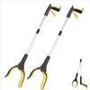 1-Pack 34 Inch Extra Long Grabber Reacher with 360°Rotating Jaw & Magnet Foldable Pickup Mobility Aid Reaching Assist Tool