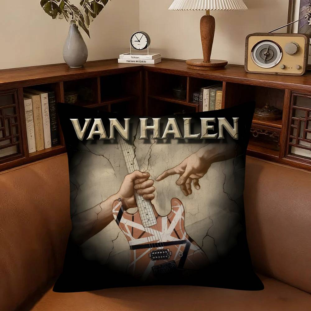 ALBUM Fashion Van Halen Cushion  Cushion Cover Inches Farmhouse Decor Home Throw Pillow Covers for Couch Decorations