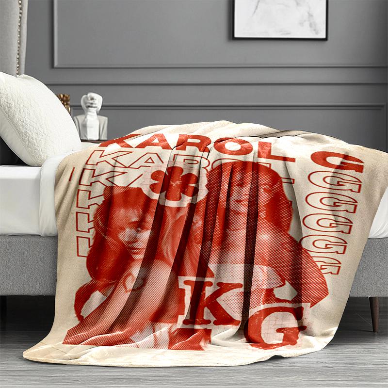 Karol G Print Blanket - Soft & Comfortable, for Bedroom, Travel, Sofa, Home Decoration - Birthday Christmas Gift for Friend