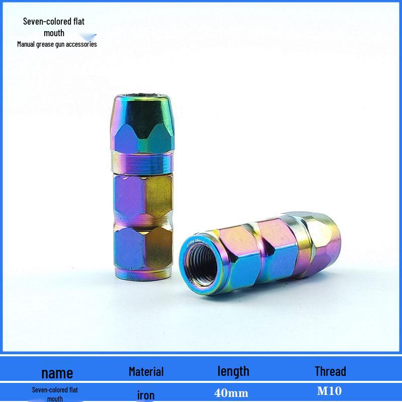 Comprehensive Grease Gun Accessory Kit with Nozzle, Manual, High-Pressure Pneumatic/Electric Tubes, Flexible Hose, Tip, Lock Pliers, and Flat Nozzle