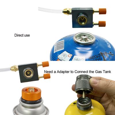 Vonkajší kempingový plynový varič Adaptér na dopĺňanie propánu Adaptér na pripojenie nádrže na plynový valec Nabíjanie plynu s pretlakovým ventilom