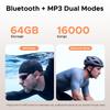 Doogee Knochenschall-Kopfhörer, IP68 Kabelloses Bluetooth 5.4, Dual-Treiber, Sport Open-Ear Kopfhörer zum Schwimmen, Laufen, Radfahren