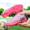 Collaborative Football Shoes Color Block Streamlined Design Stable Support Sports Shoes for Football Games