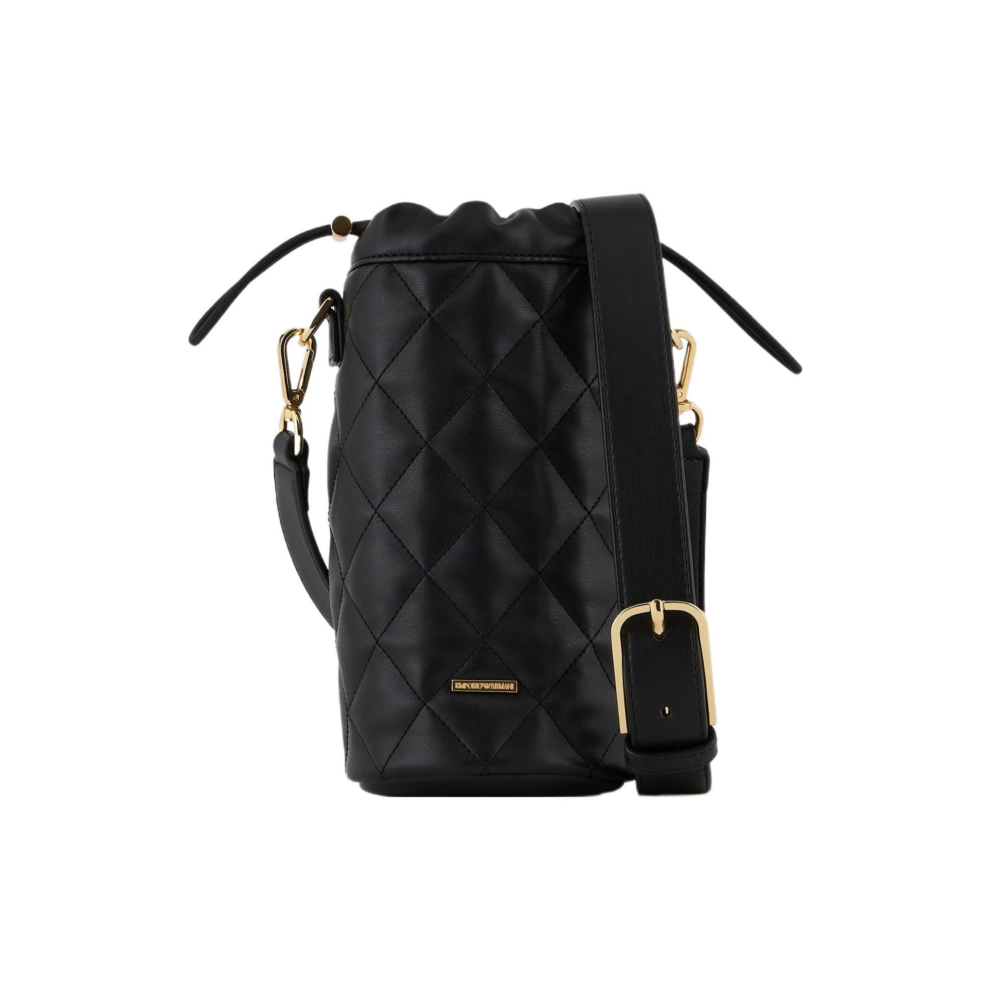 Emporio Armani Letter Logo Quilted Drawstring Hardware Polyester Crossbody Bag Men bags Black Y4R512-Y709A-80001 Basic Set BagDust Bag 28970₽