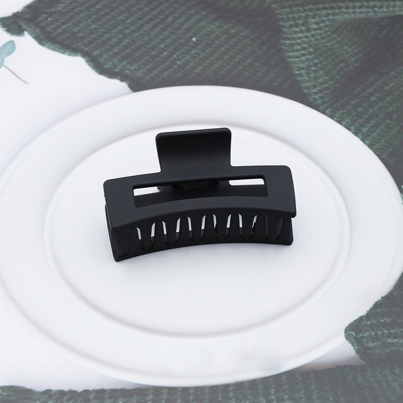 Garras de Cabelo Quadradas de Plástico para Mulher Presilhas de Cabelo 8,5cm/3,35in Tamanho Grande Sólido Barrete Presilhas de Cabelo Caranguejo Acessórios de Cabelo da Moda