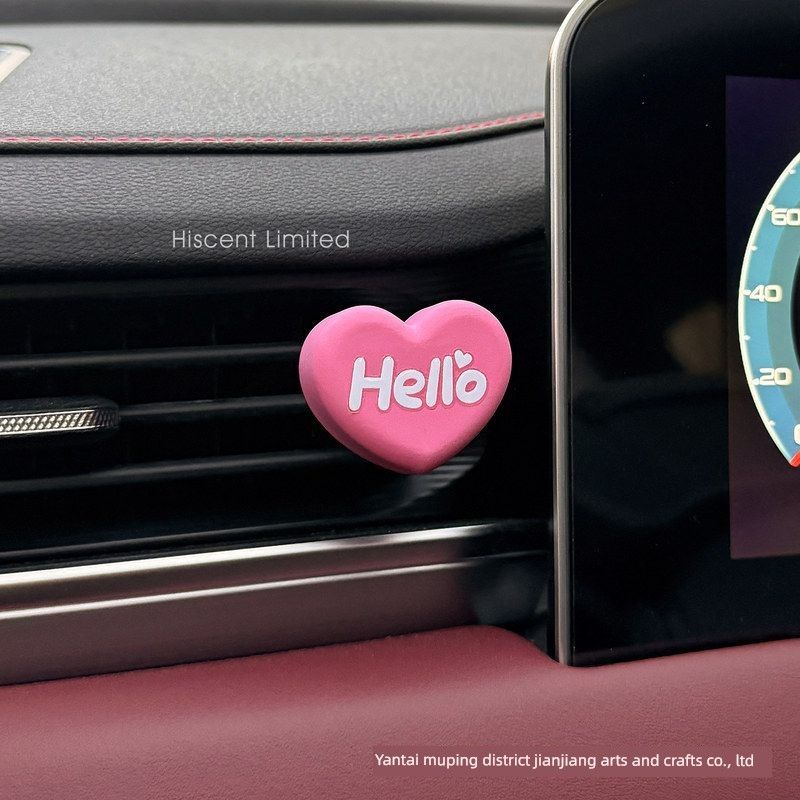 Kt Cat New Car Air Freshener Cartoon Perfume Diffuser Stone Car Vent Decoration Car Interior Accessory Ornament Fragrance