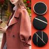 10Pcs Black Geometric Line Metal Buttons, 3 Sizes 15/23/28mm, Sewing Buttons for Coats & Blazers DIY, Durable Shank Buttons.