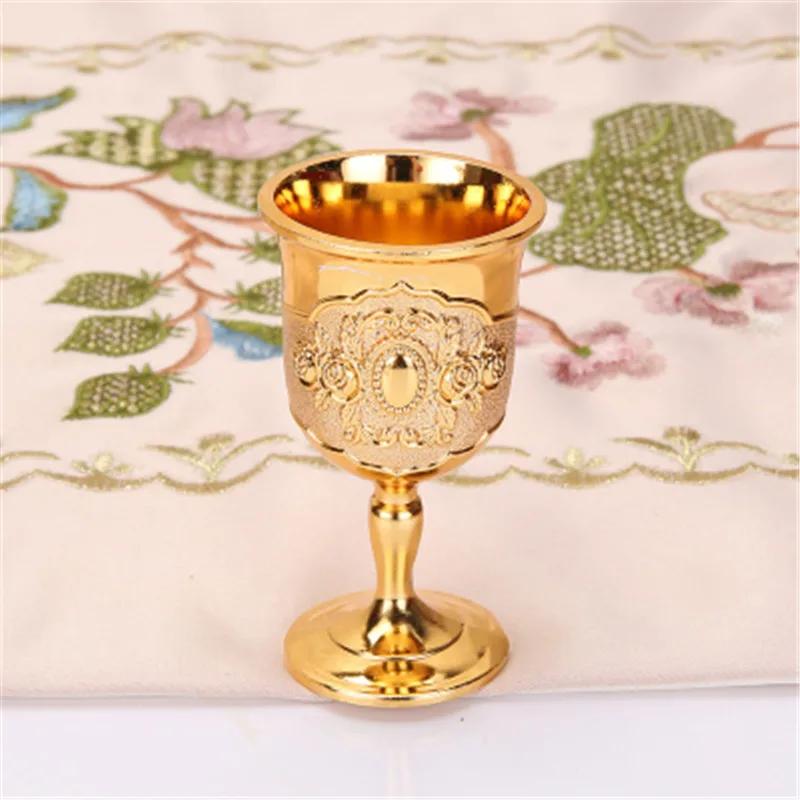 Weinglas Schnapsglas Metallglas 20ml bis 50ml Retro Kreativ Kleine Likörschale Gold Europäischer Stil Hochwertig Essen Bar Barzubehör Geschenke