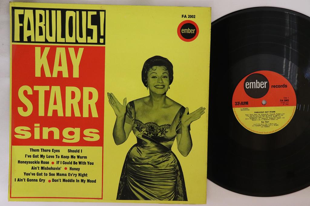 LP Record KAY STARR  Fabulous Kay Starr Sings FA2002 EMBER 1965 UK Rock Used