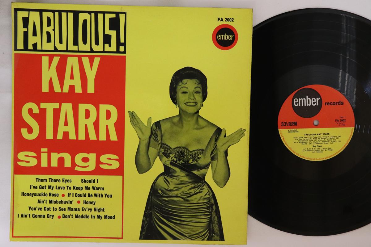 

LP Record KAY STARR Fabulous Kay Starr Sings FA2002 EMBER 1965 UK Rock Used