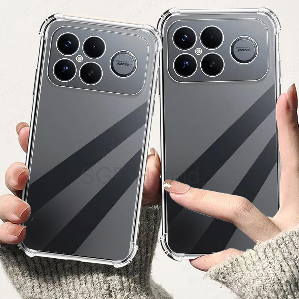 For POCO F8 Ultra POCOF8 Pro Case Clear Silicone Back Cover Xiaomi Little F8Pro F8Ultra 5G Shockproof Funda Soft Shell TPU Coque