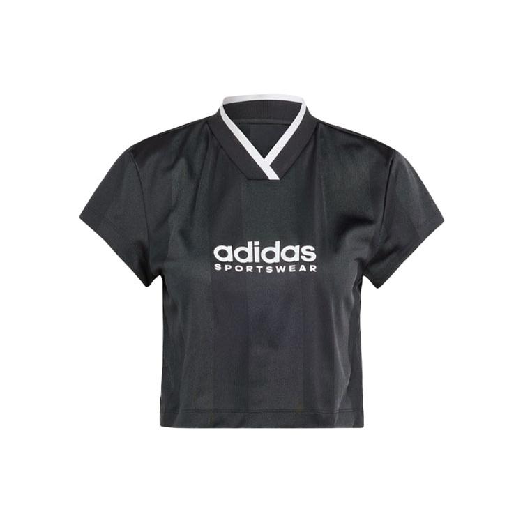 

New Adidas Colorblock Crop Tops Women s Black IB4758 S