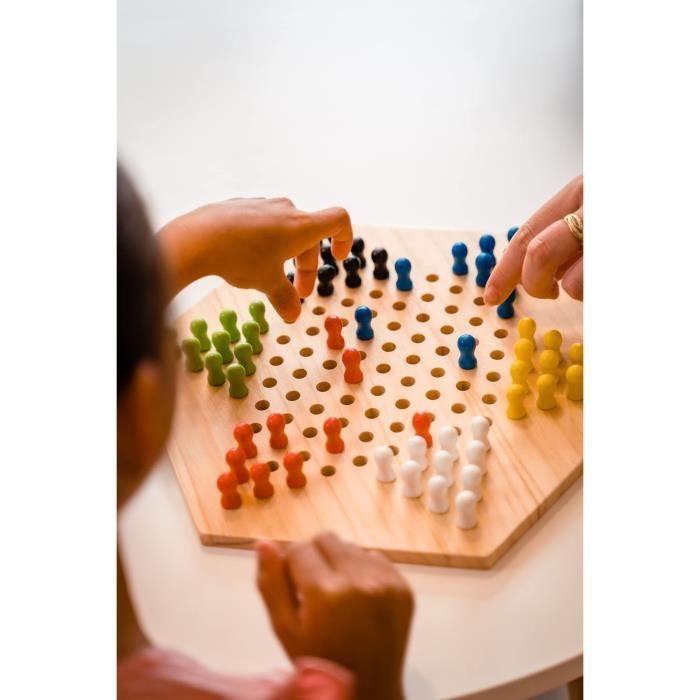 SERIE NOIRE DAMES CHINOISES - Jeu de plateau - DUJARDIN - Déplacez vos pions pour traverser le plateau et atteindre le camp adverse