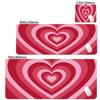 Minimalist Love Heart Wave Mouse Pad Large Office Natural Rubber Desk Mat Waterproof Desktop Keyboard Deskmat Gaming Mousepad