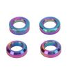 4pcs Bike Brake Caliper Spacer Titanium Alloy Concave and Convex Mountain Bike Brake Caliper Washer
