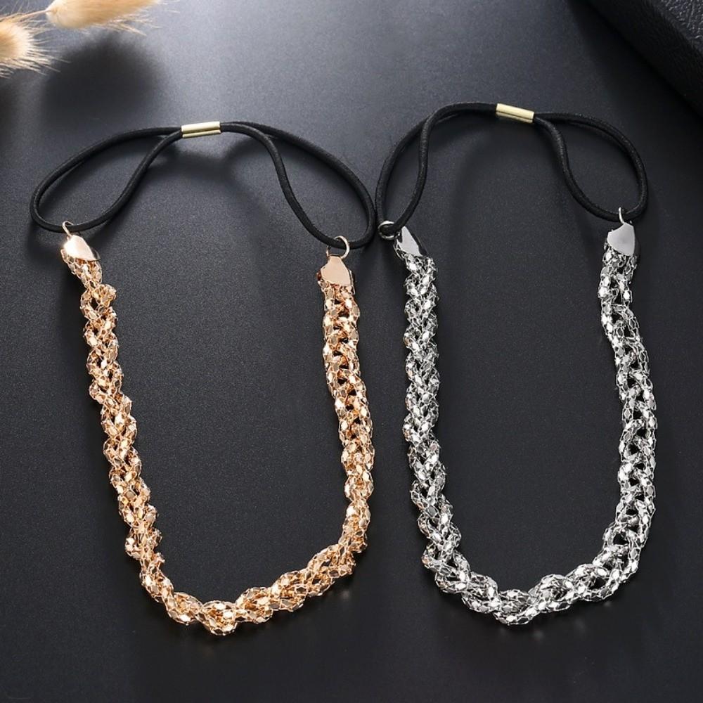 Shiny Dance Hairband Weaving Hair Ornaments Elegant Hair Head Chains for Women