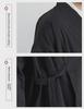 Men's Zen Buddhist Hanfu: Cotton & Linen Taoist Robe, Three-Quarter Sleeve, Spring/Autumn Ancient Style Tea Jacket