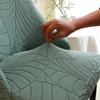 1/6Pcs Leaves Jacquard Dining Chair Covers Elastic Chair Slipcover Anti-Slip Chairs Protector Cover Banquet Wedding Living Room