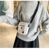 Japanese Style Canvas Crossbody Bag for Women, Cute Cartoon Shoulder Pouch, Trendy Street Fashion Chest Bag for Daily Use KTB