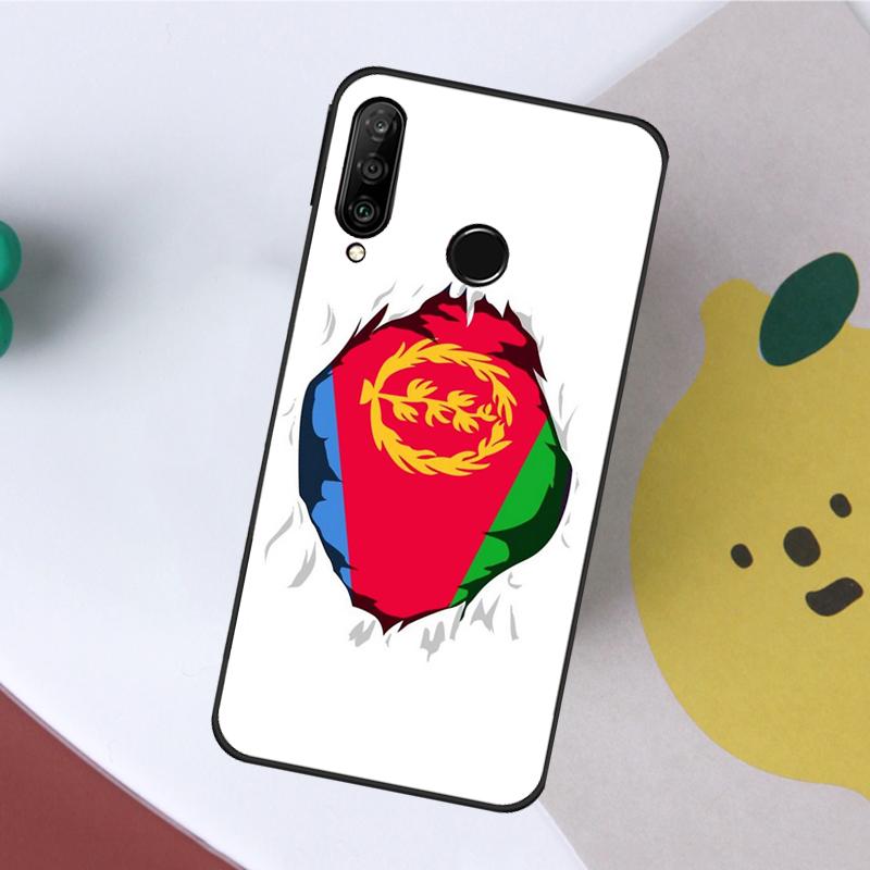 Eritrea Flag For Huawei Nova 8i 7i 11i 12i 12s Y70 Y72 Y73 Y60 Y90 Y61 Y91 9 10 SE P20 P30 P40 Lite Case